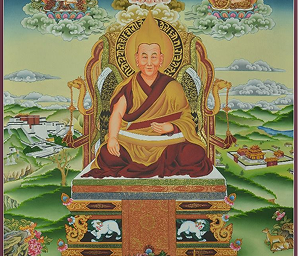 His Holiness the Dalai Lama, holder of the Gelug lineage